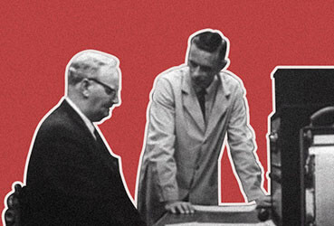 Кадр из документального фильма "The Milgram Experiment" 1962 года